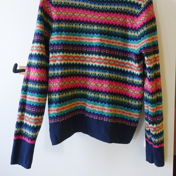 Fair Isle Striped Women's Sweater - Picture 15 of 15